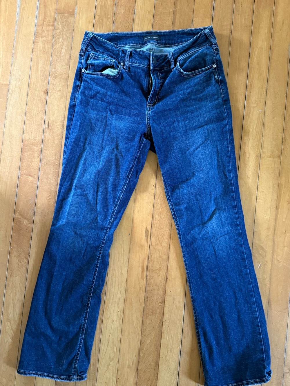 Silver Jeans Women's Straight Leg Indigo Blue Denim